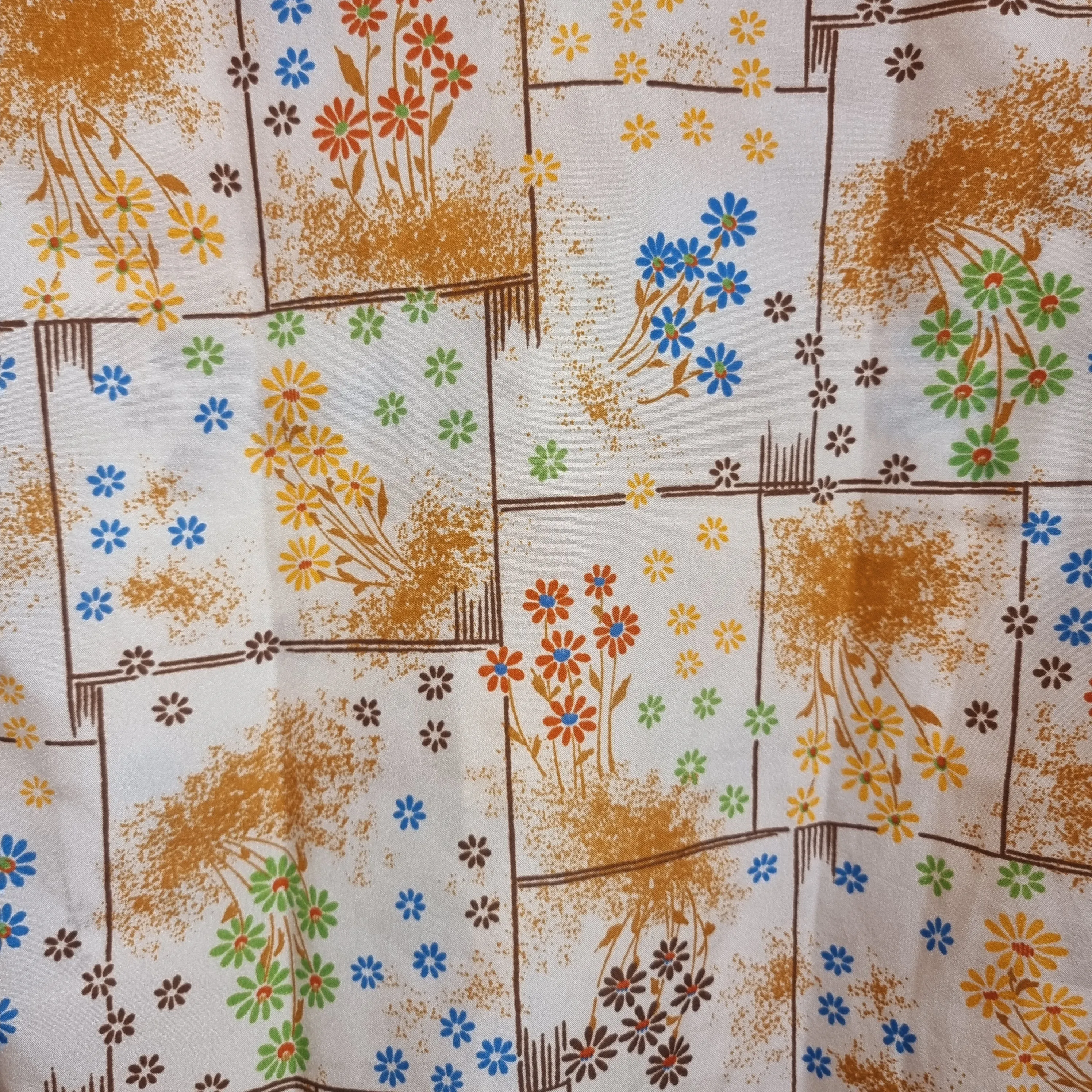 1970s Floral Blouse