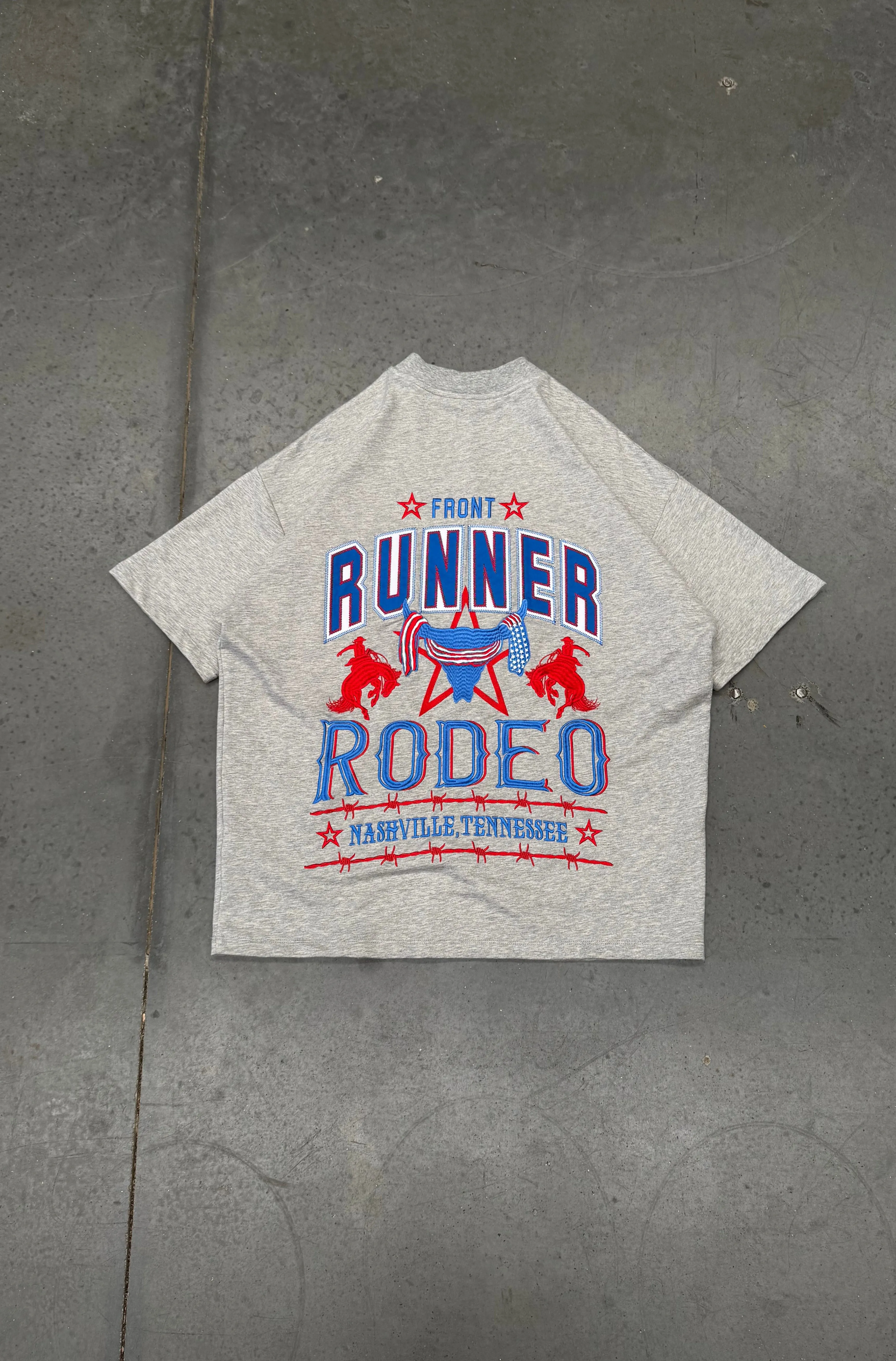 American Runner Tee - Grey Marle