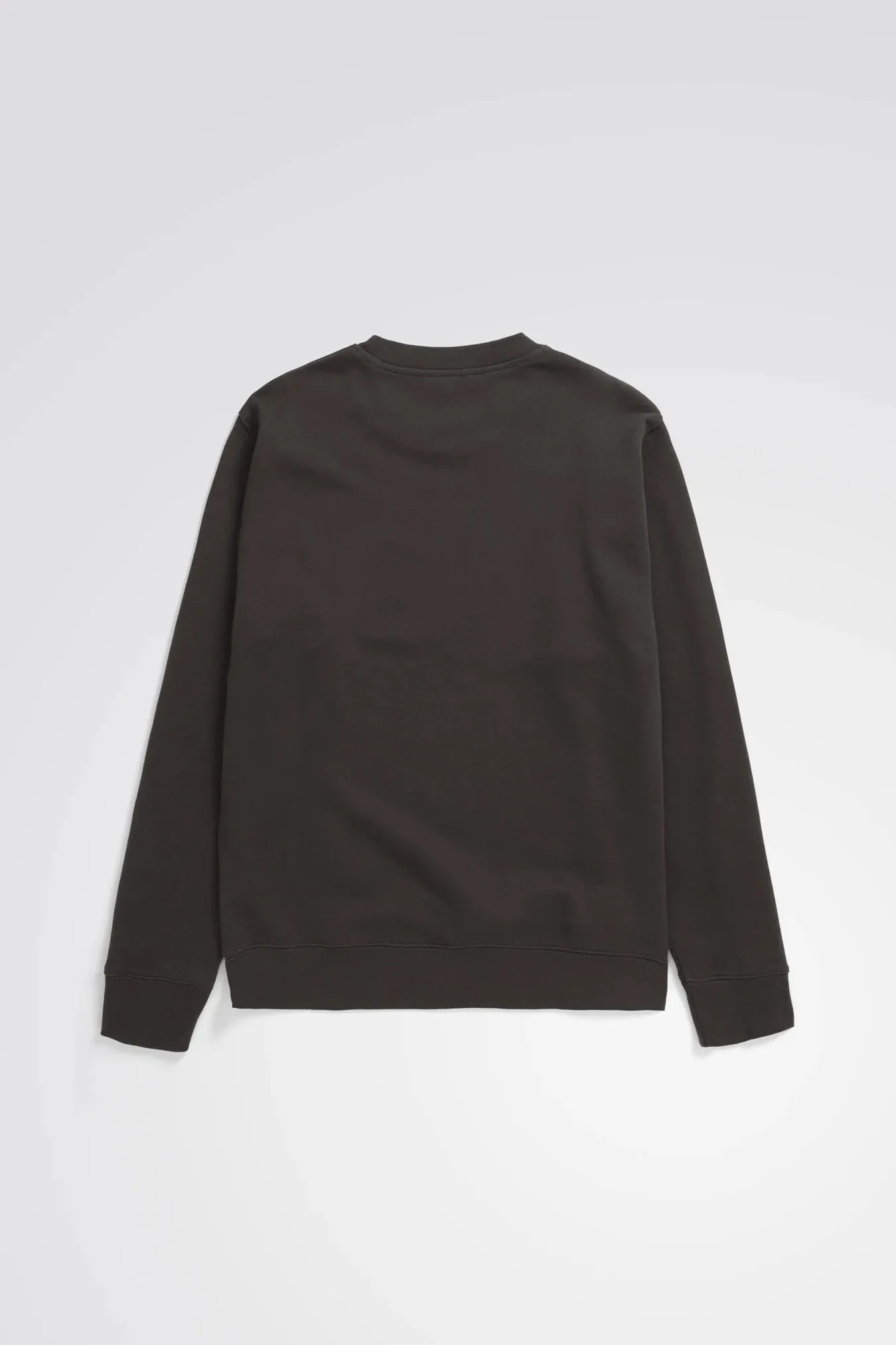 Arne Relaxed Organic Logo Sweatshirt - Espresso