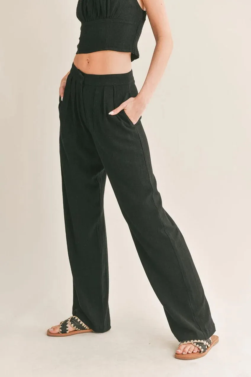 At Ease Linen Blend Trouser