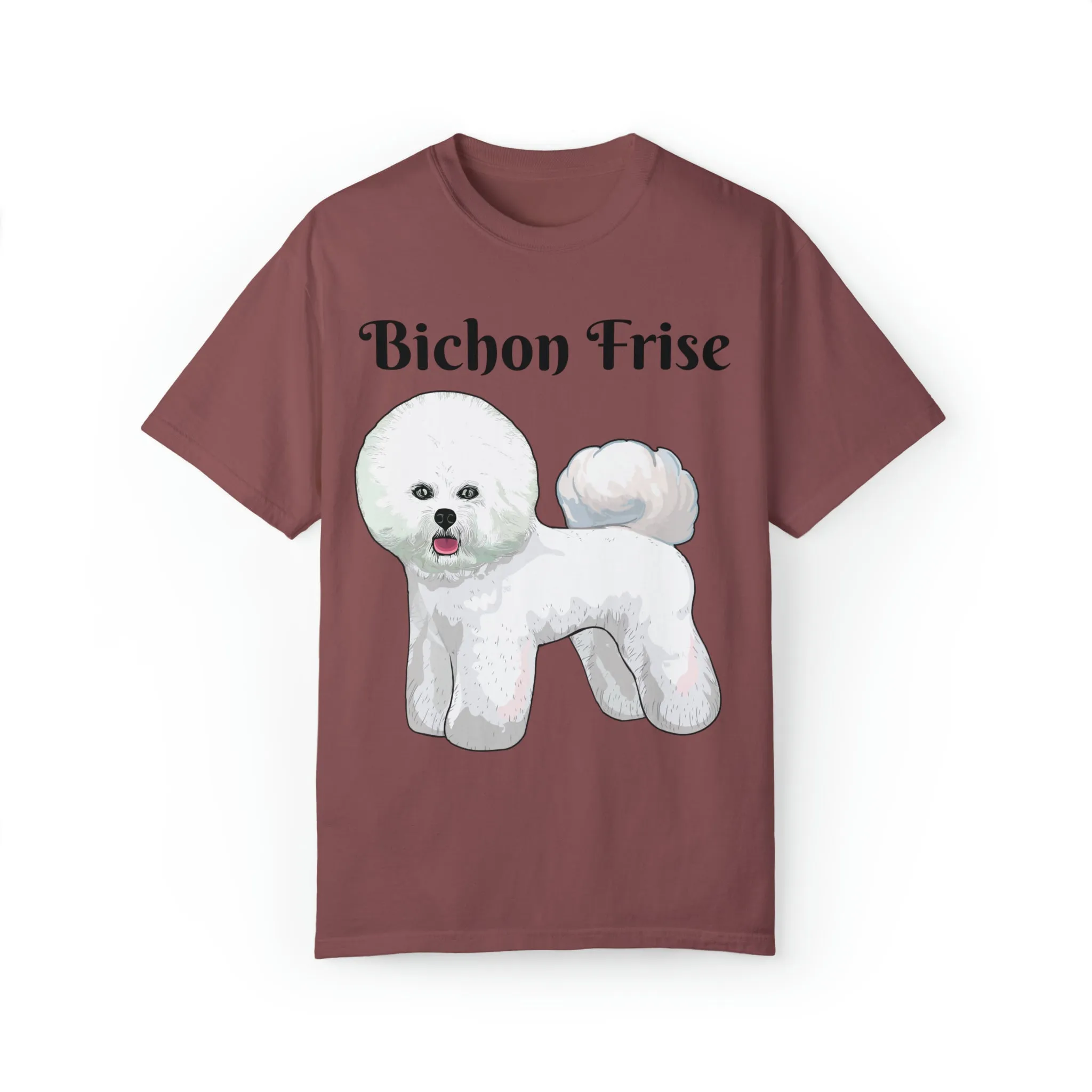 Bichon Frise Dyed T-shirt, S - 4XL; 14 Colors, Dog Mom Shirt, Dog Dad Shirt, Dog Mom Gift, Dog Dad Gift, Mother's Day Shirt, Made in USA!!