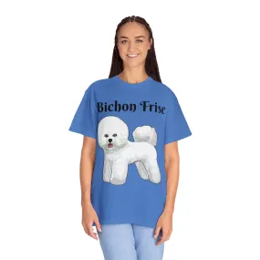 Bichon Frise Dyed T-shirt, S - 4XL; 14 Colors, Dog Mom Shirt, Dog Dad Shirt, Dog Mom Gift, Dog Dad Gift, Mother's Day Shirt, Made in USA!!