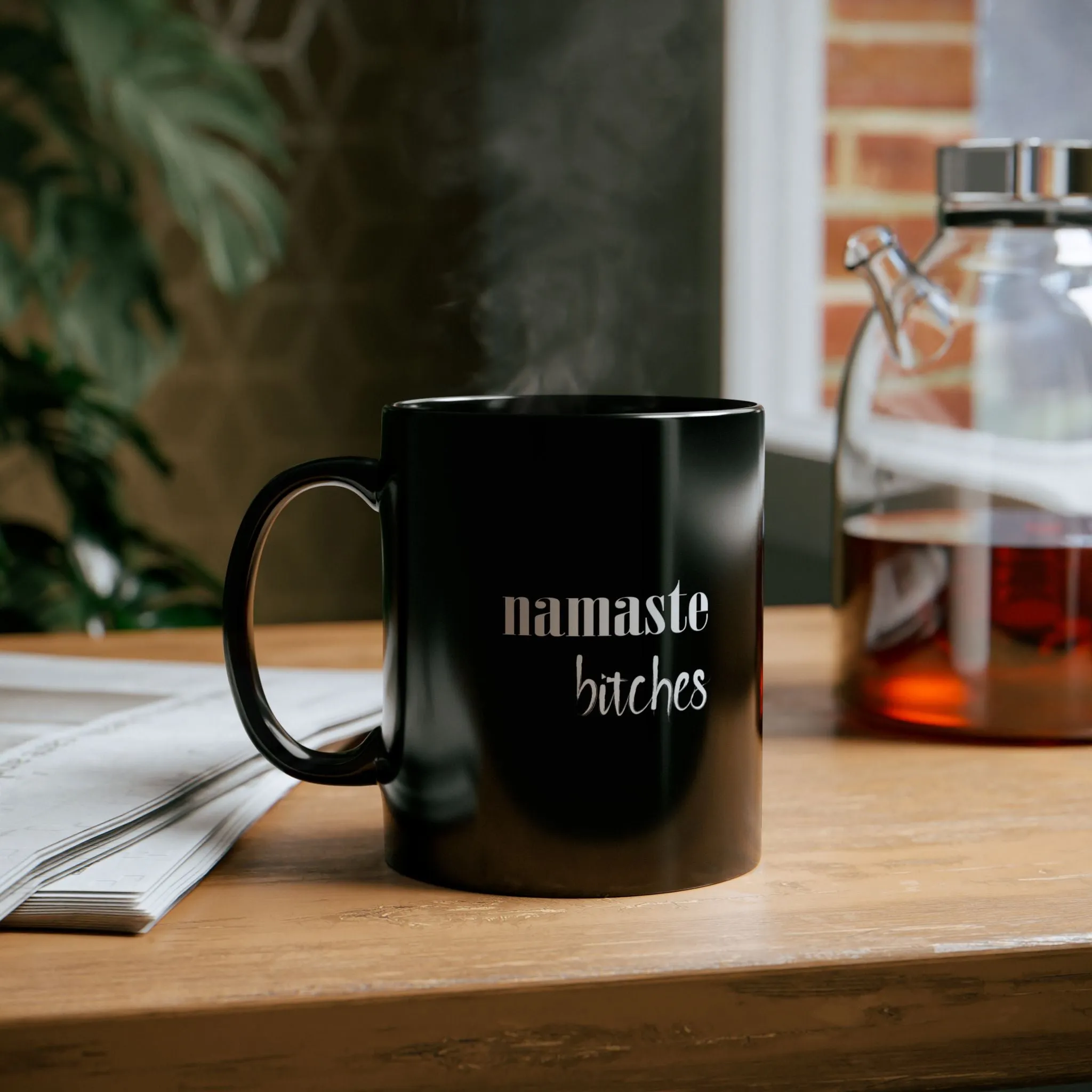 Black Mug : Namaste