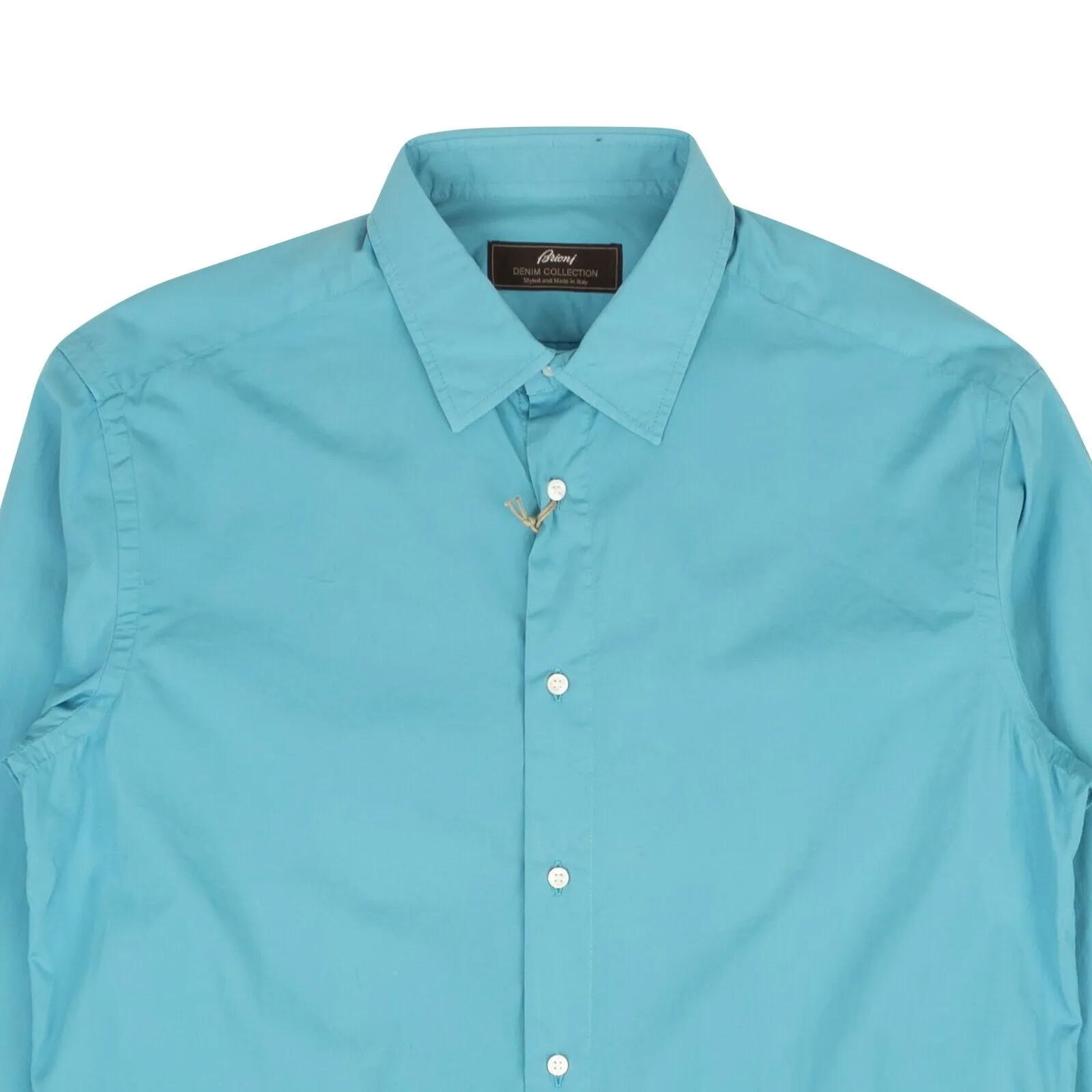 Brioni Slim Fit Casual Shirt - Teal