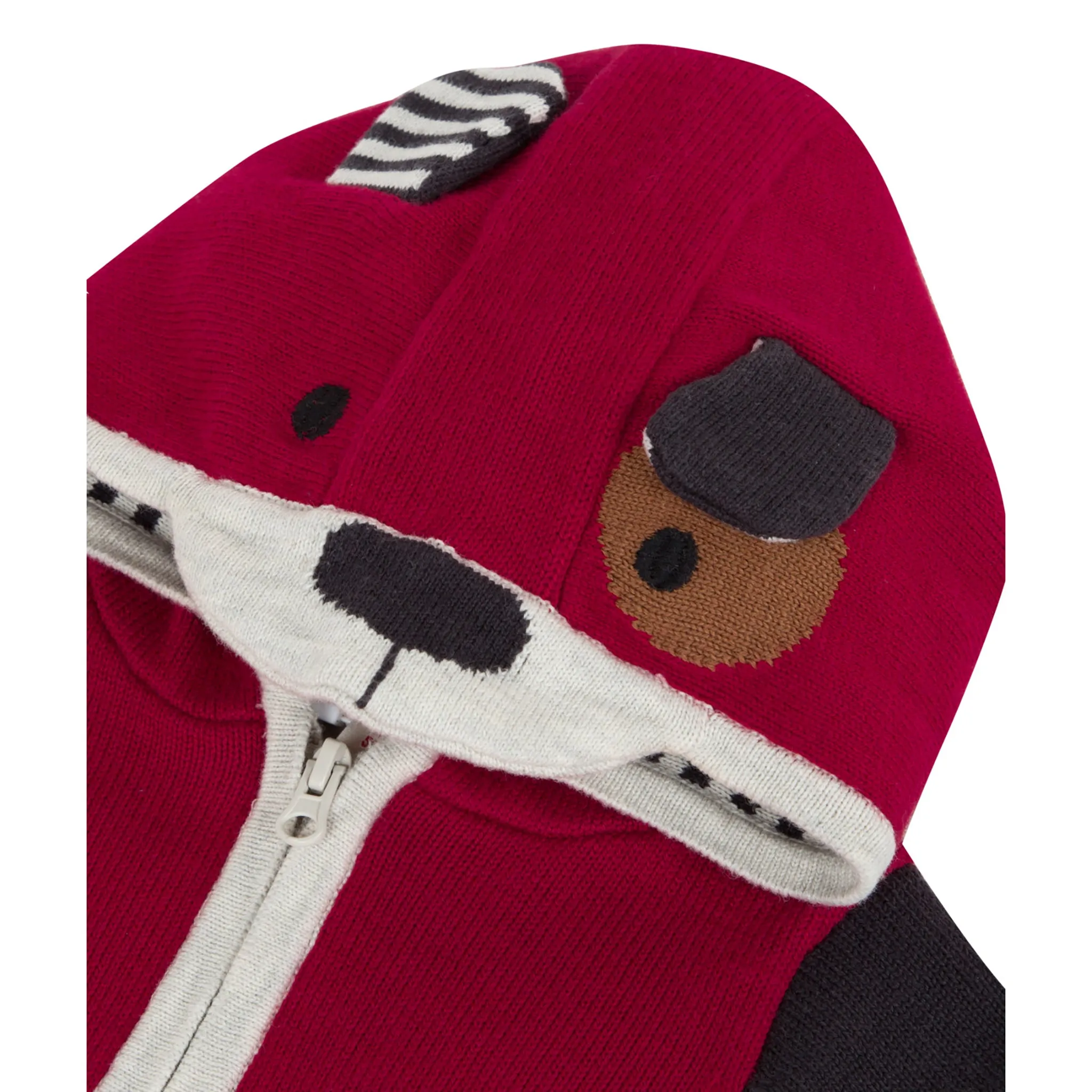 CATIMINI Multicolor knitted fun hoodie