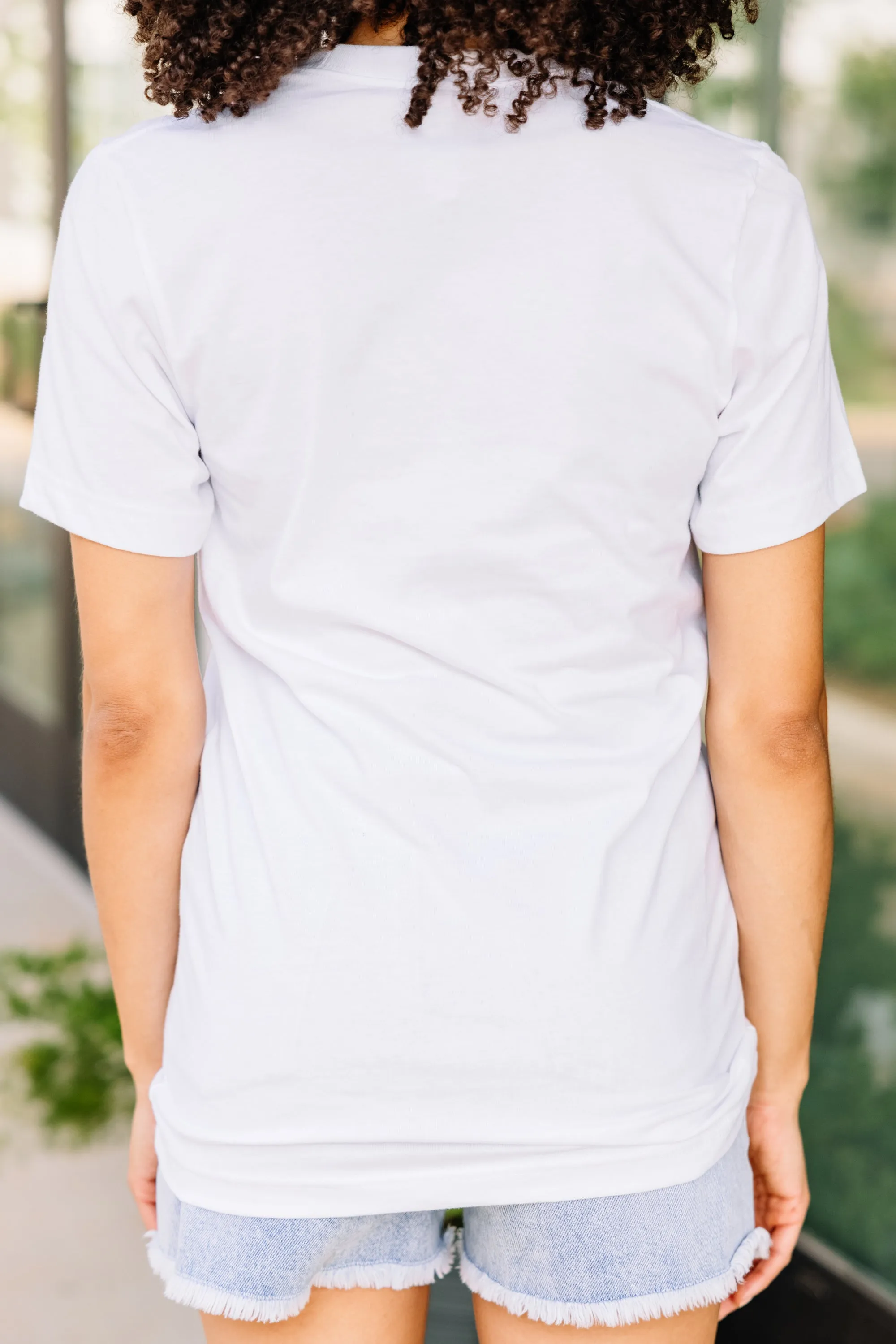 C'est La Vie White Graphic Tee