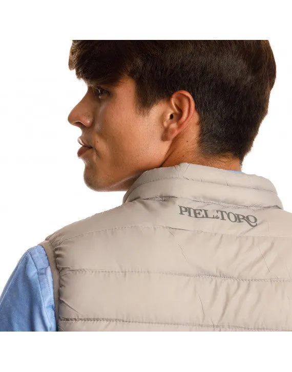 CHALECO GRIS slim fit