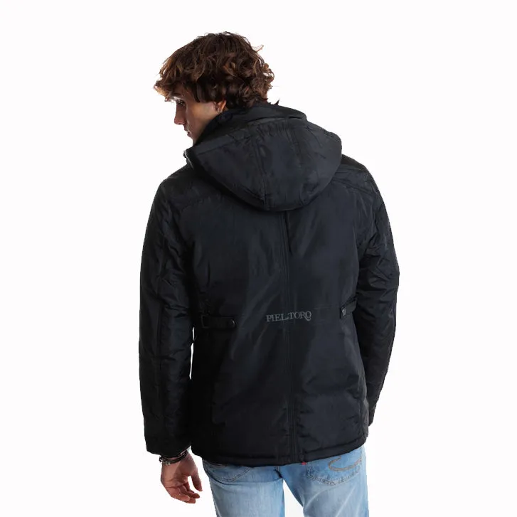 CHAMARRA CAZADORA NEGRA slim fit