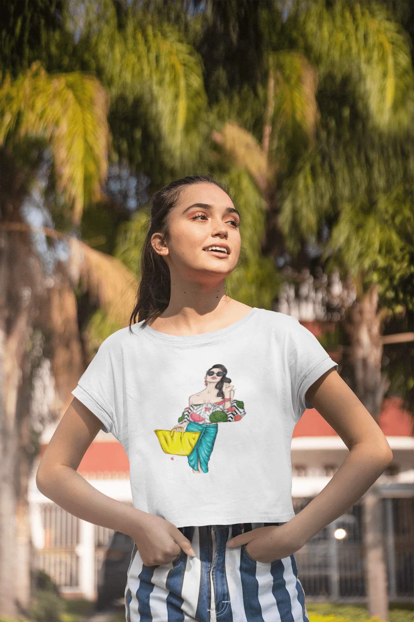 Chic Female Cropped Tee