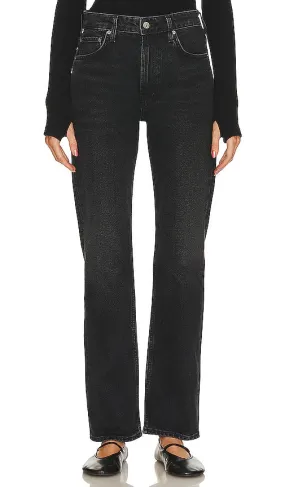Citizens of Humanity Zurie Straight Leg in Black