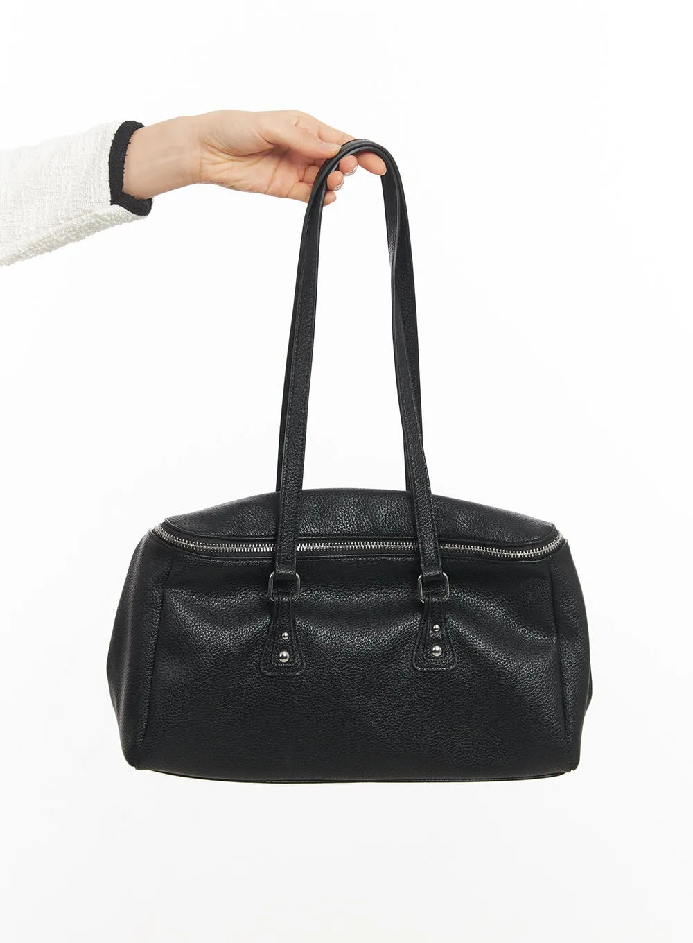 Classy Faux-Leather Square Shoulder Bag CA501