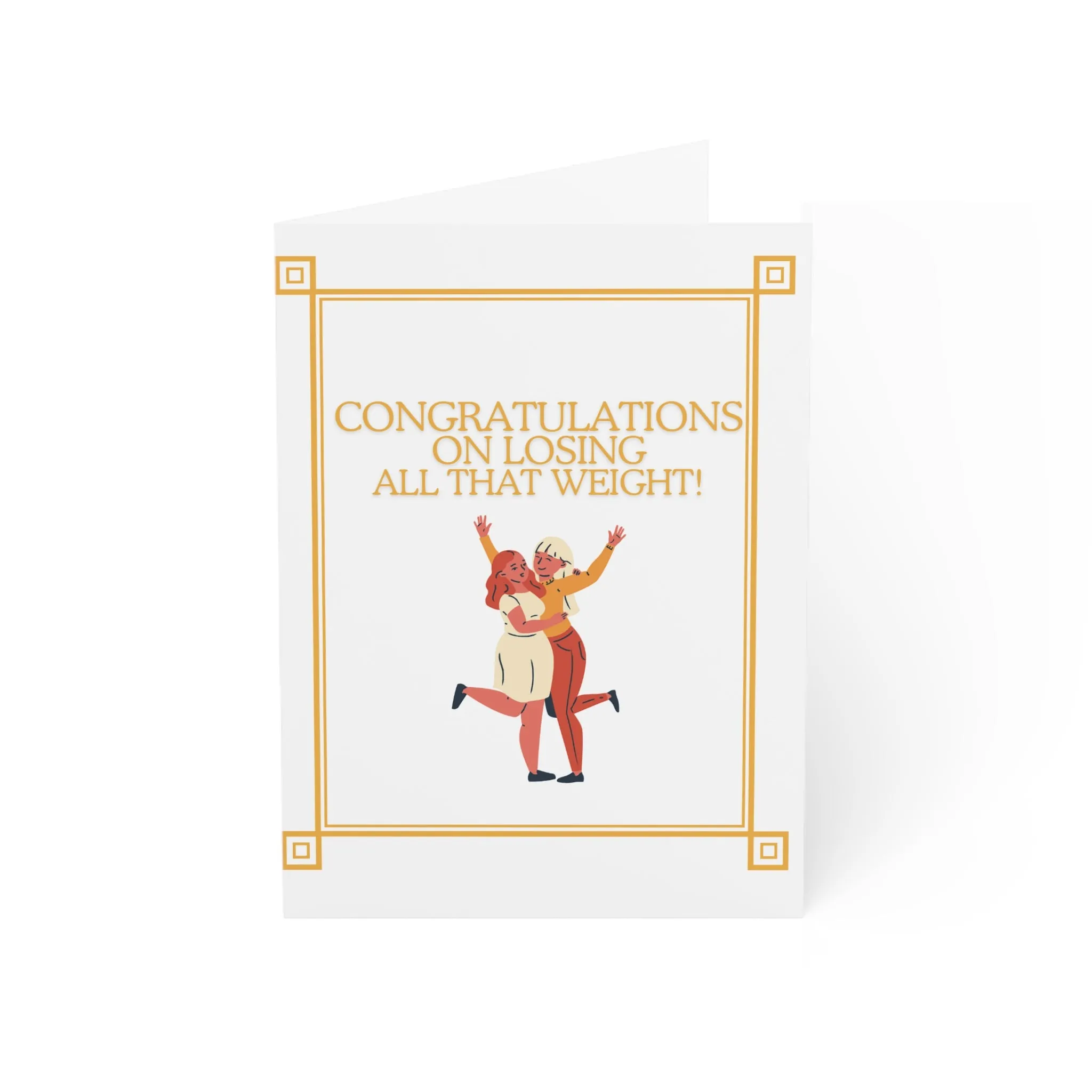 Congrats Divorce Celebration Dead Weight Greeting Cards (1, 10, 30, and 50pcs)