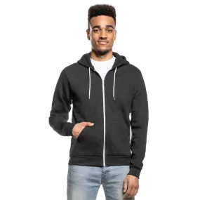 Customizable Unisex Fleece Zip Hoodie add your own photos, images, designs, quotes, texts and more