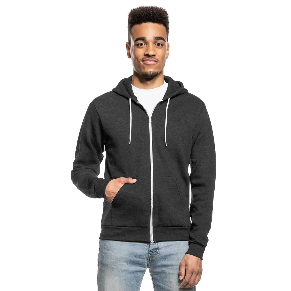 Customizable Unisex Fleece Zip Hoodie add your own photos, images, designs, quotes, texts and more