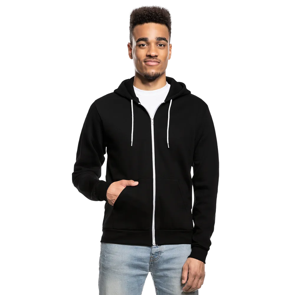 Customizable Unisex Fleece Zip Hoodie add your own photos, images, designs, quotes, texts and more