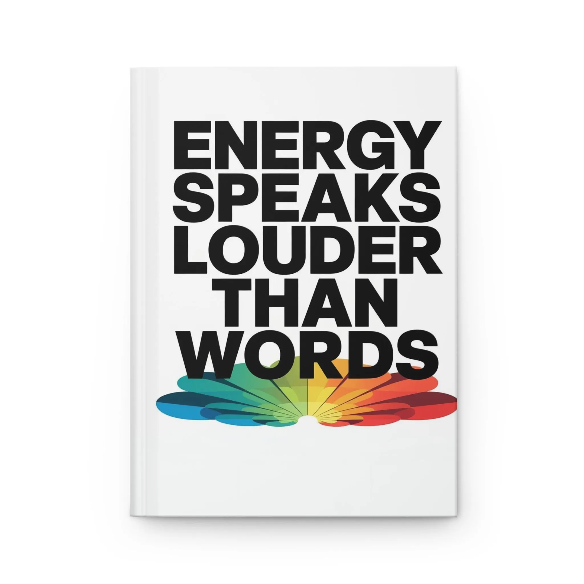 DUO MODERN "Energy Speaks Louder Than Words" Hardcover Journal