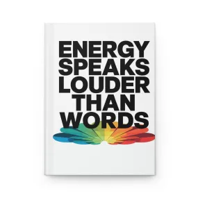DUO MODERN "Energy Speaks Louder Than Words" Hardcover Journal