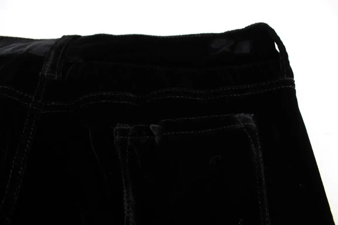 Elegant Black Slim Fit Trousers