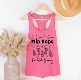 Flip Flops Funny Beach Bum Shirt | Beach Bum Gift | Women's Ideal Racerback Tank Top