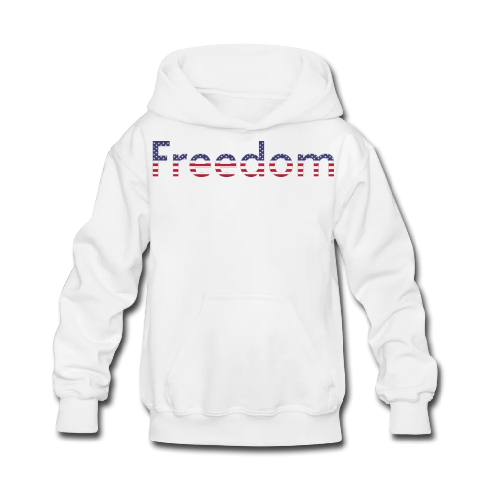 Freedom Patriotic Word Art Kids' Hoodie