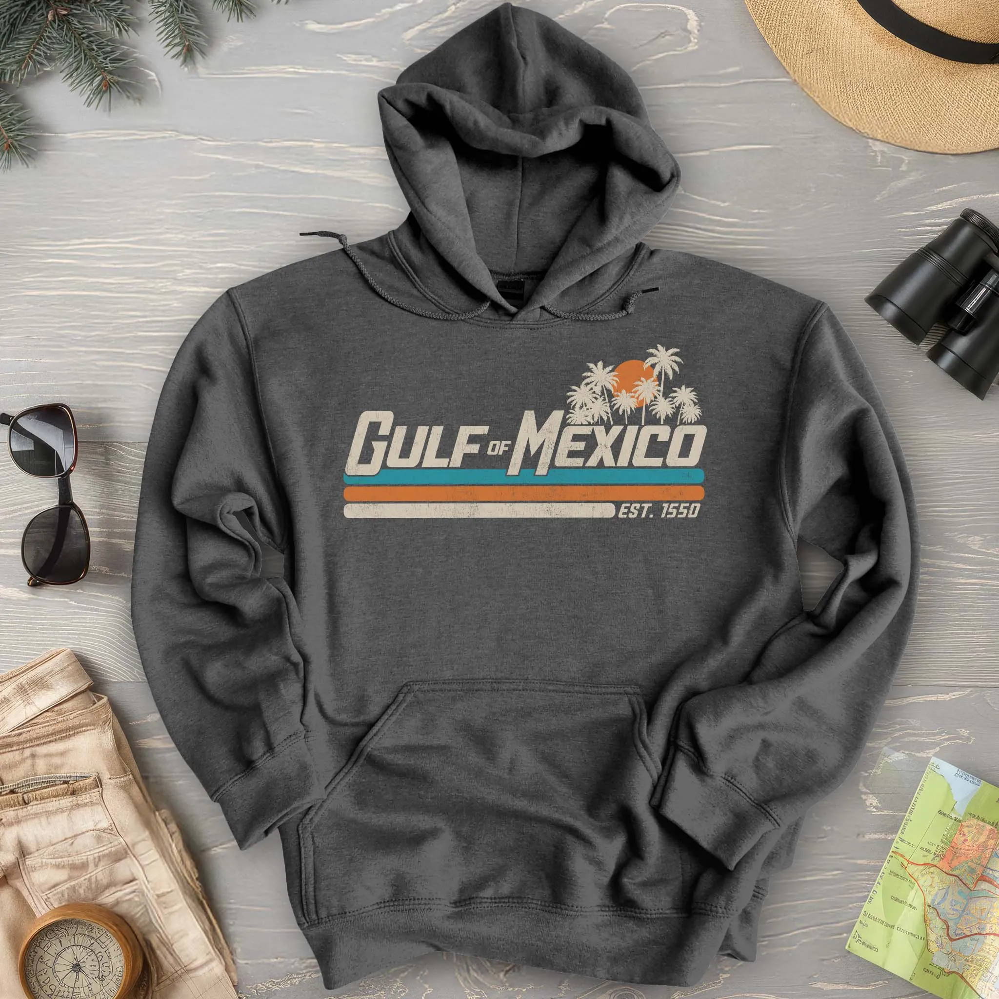 Gulf of Mexico Retro Stripe Hoodie