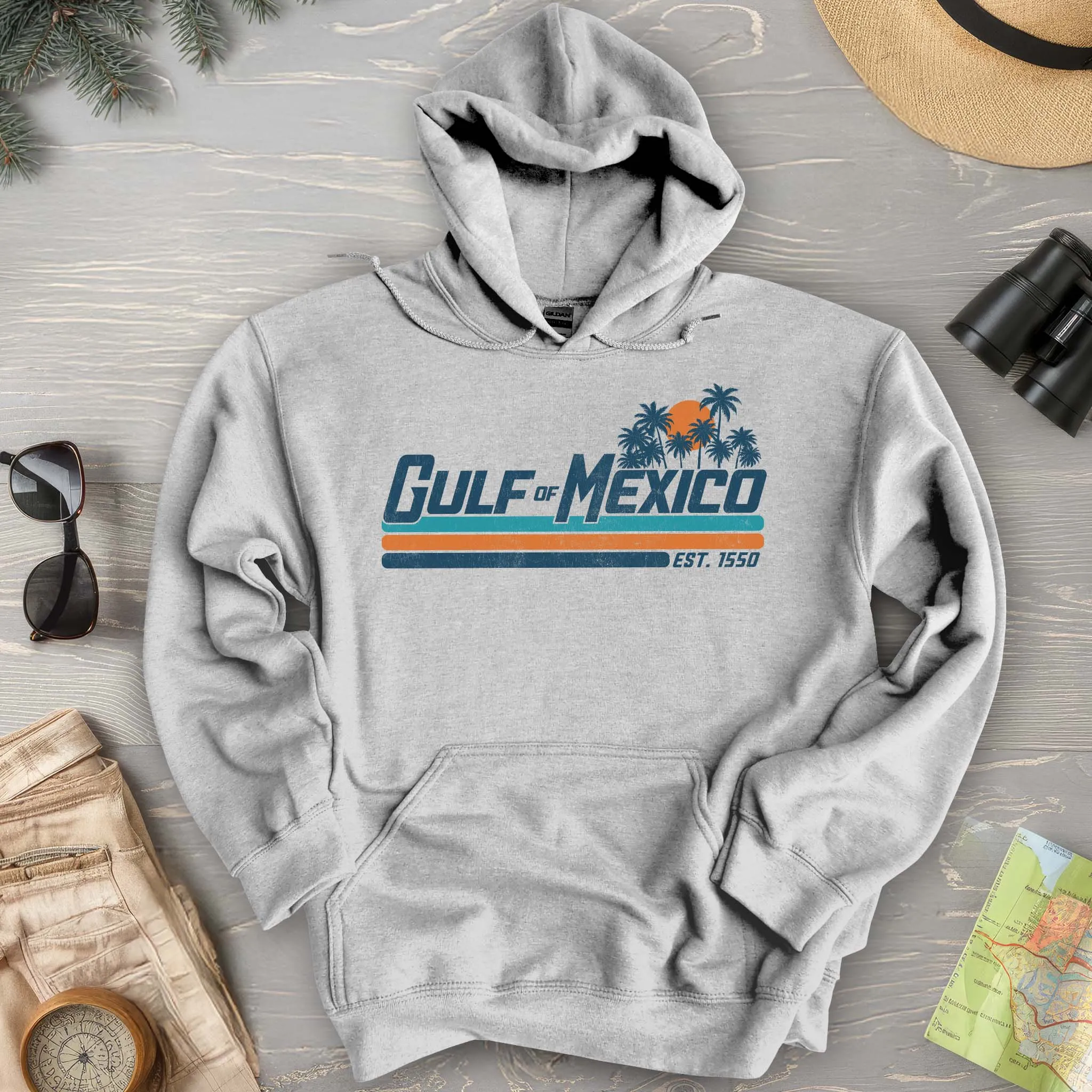 Gulf of Mexico Retro Stripe Hoodie