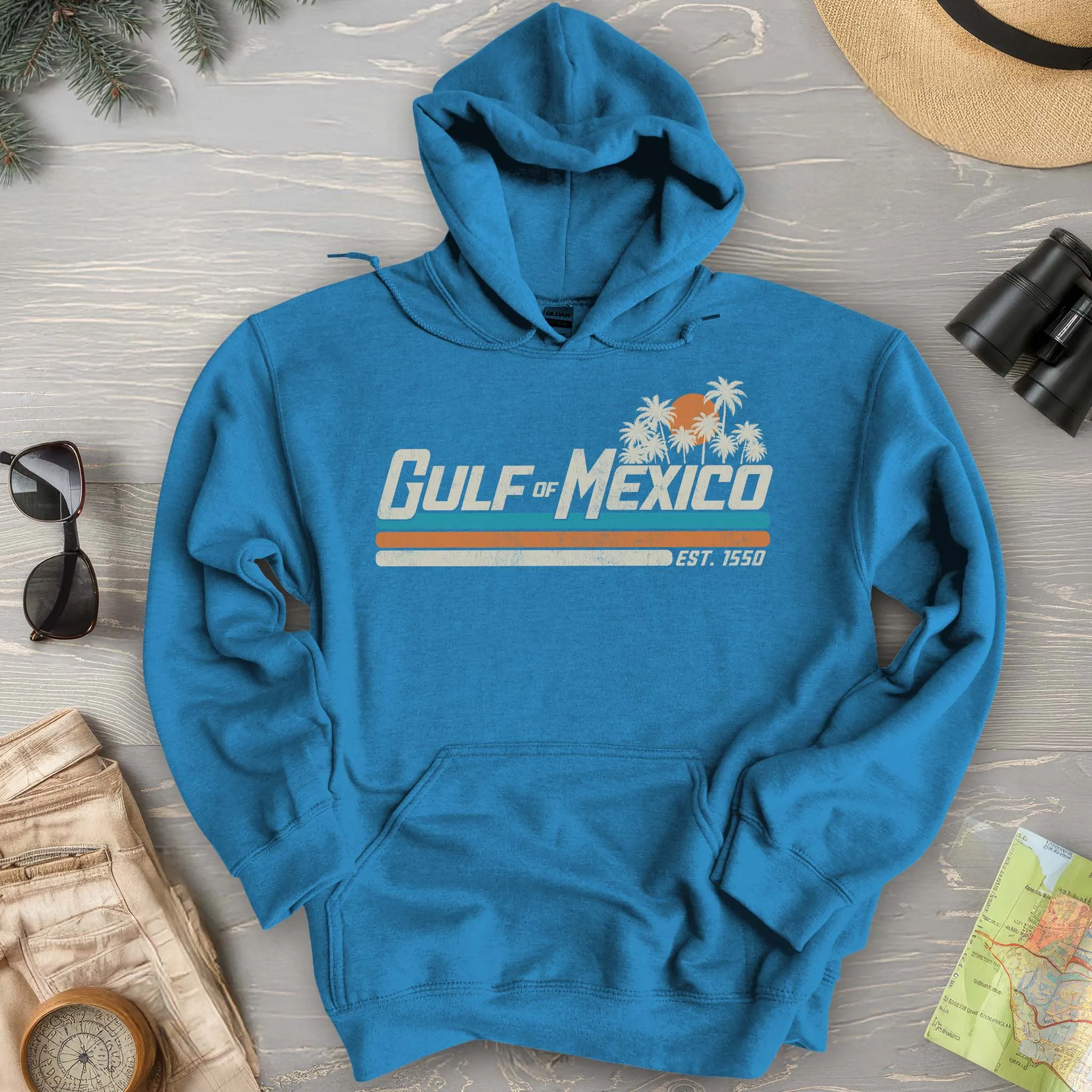 Gulf of Mexico Retro Stripe Hoodie
