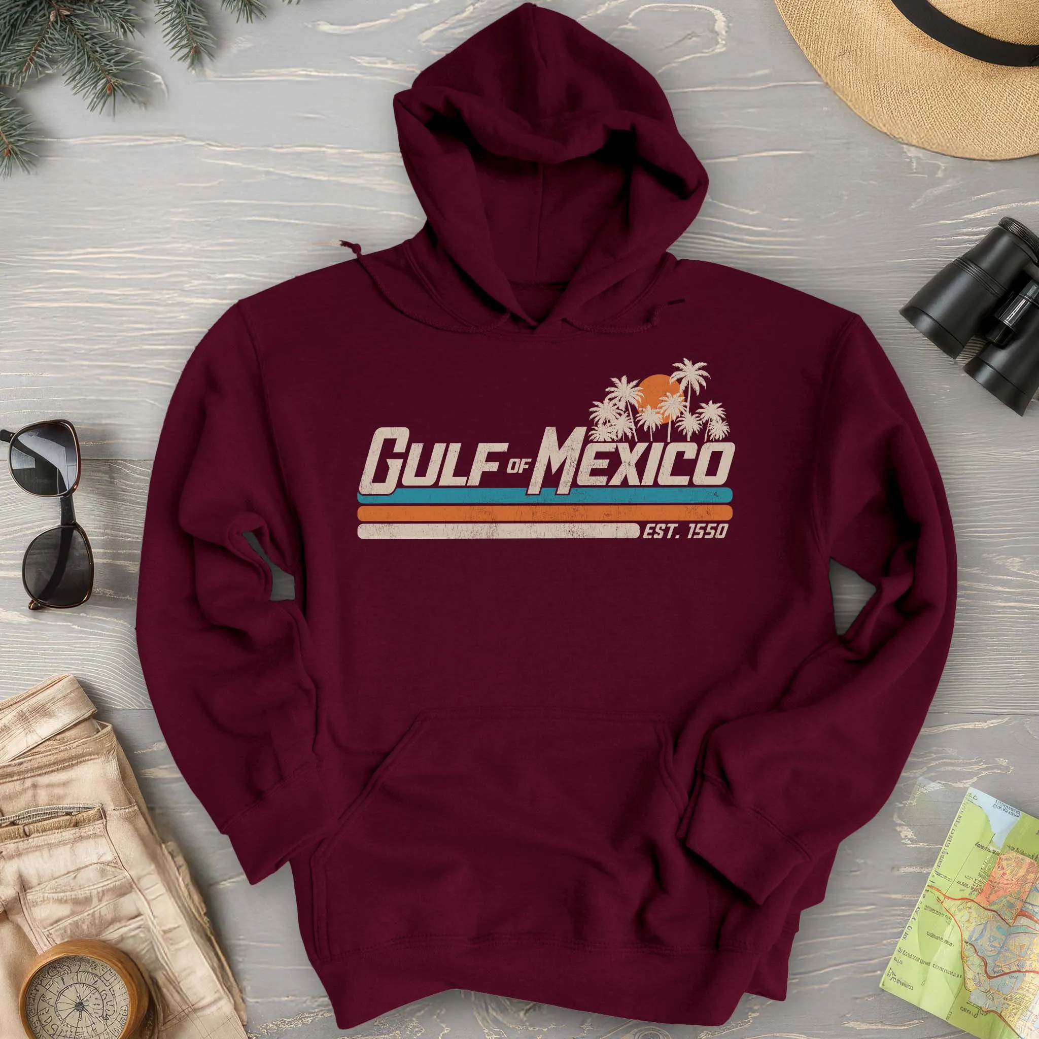Gulf of Mexico Retro Stripe Hoodie