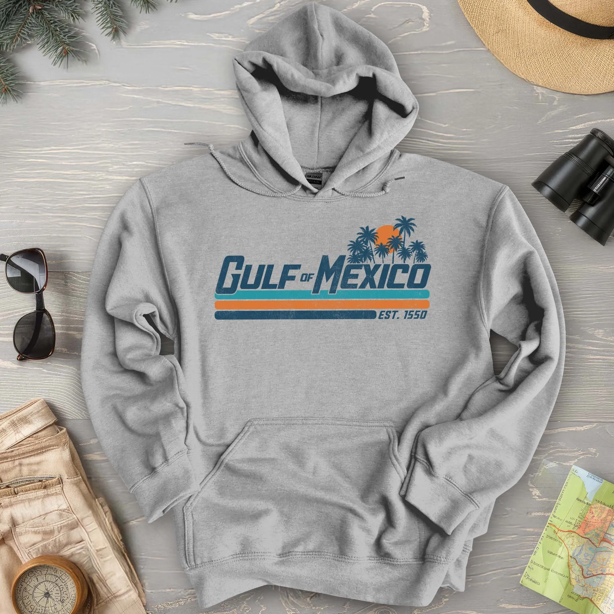 Gulf of Mexico Retro Stripe Hoodie