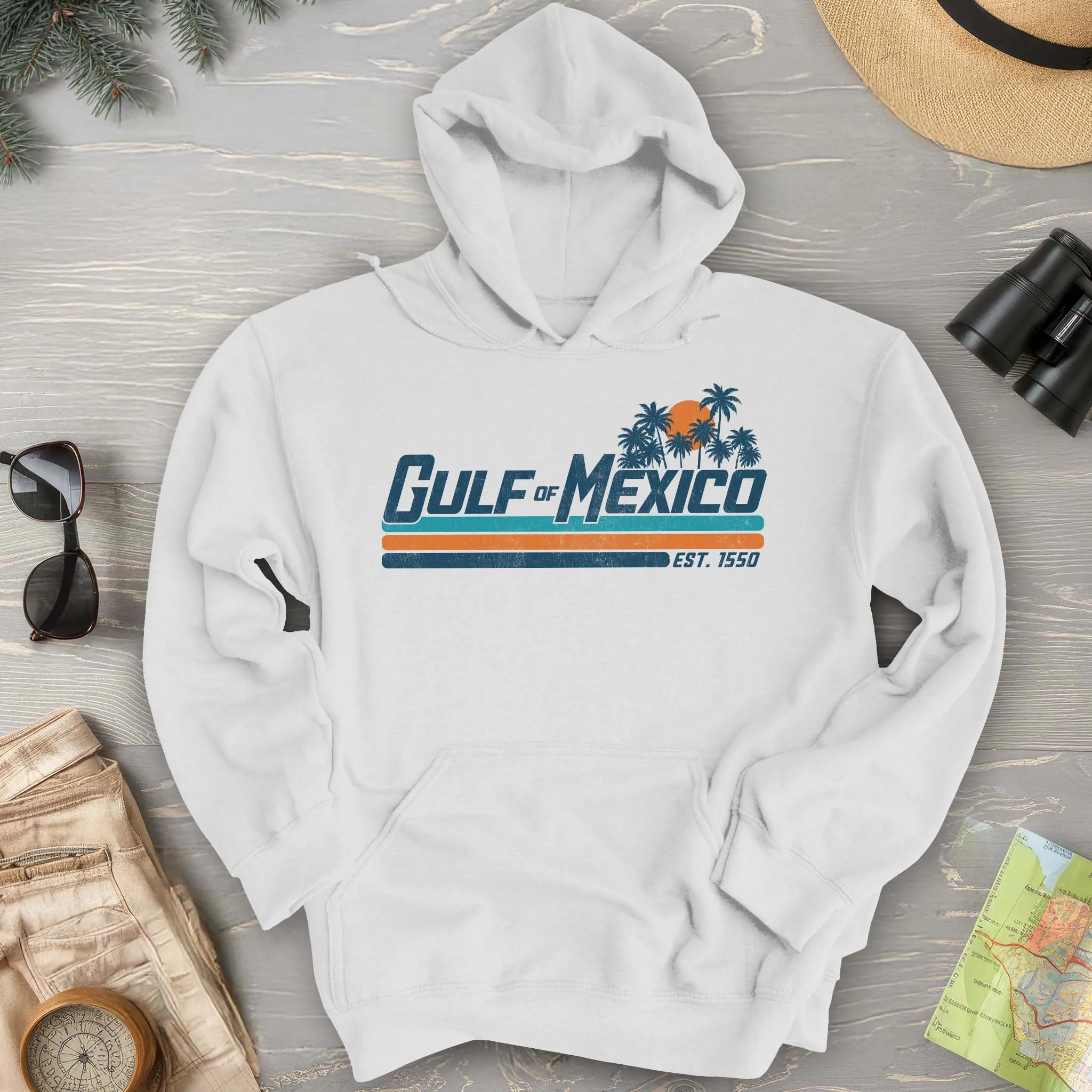 Gulf of Mexico Retro Stripe Hoodie