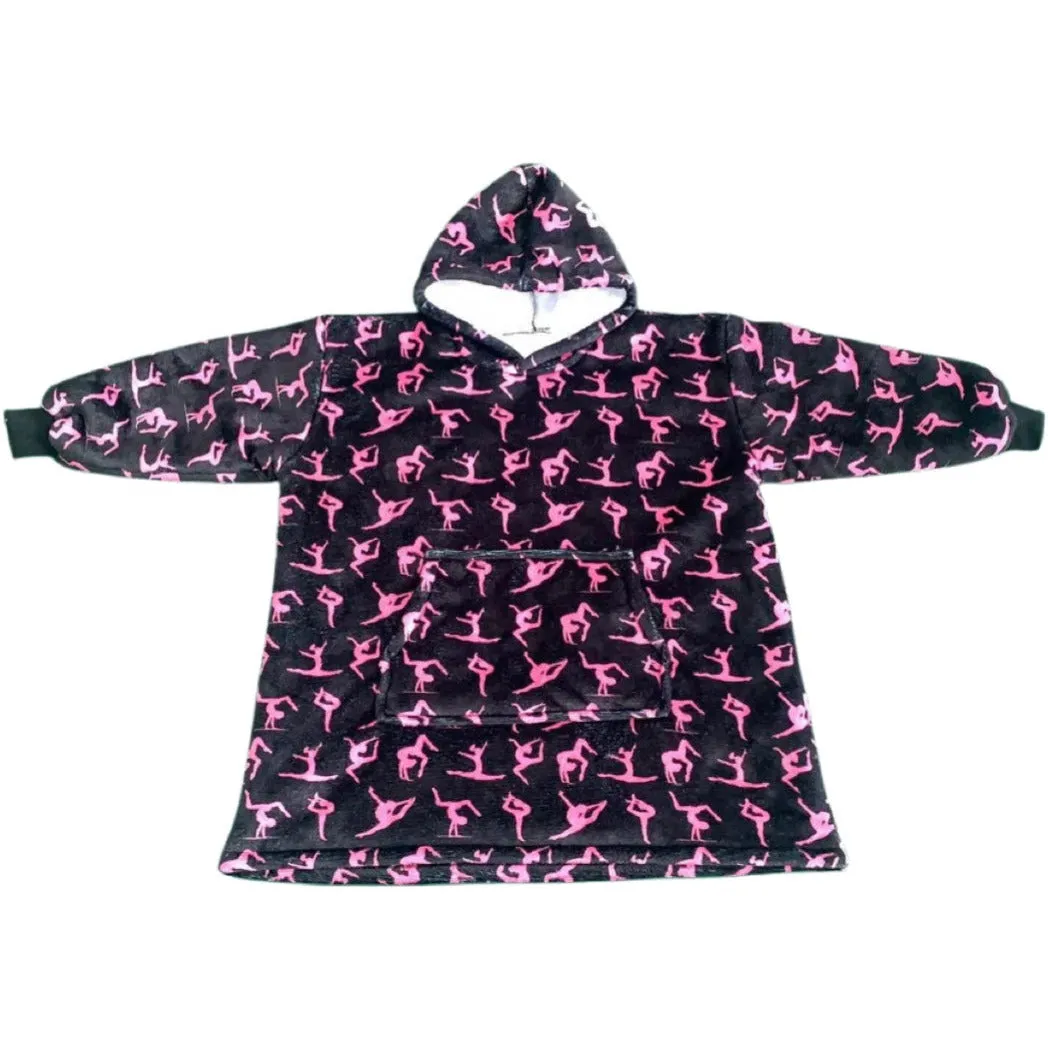 Gymnast Hooded Sherpa Blanket