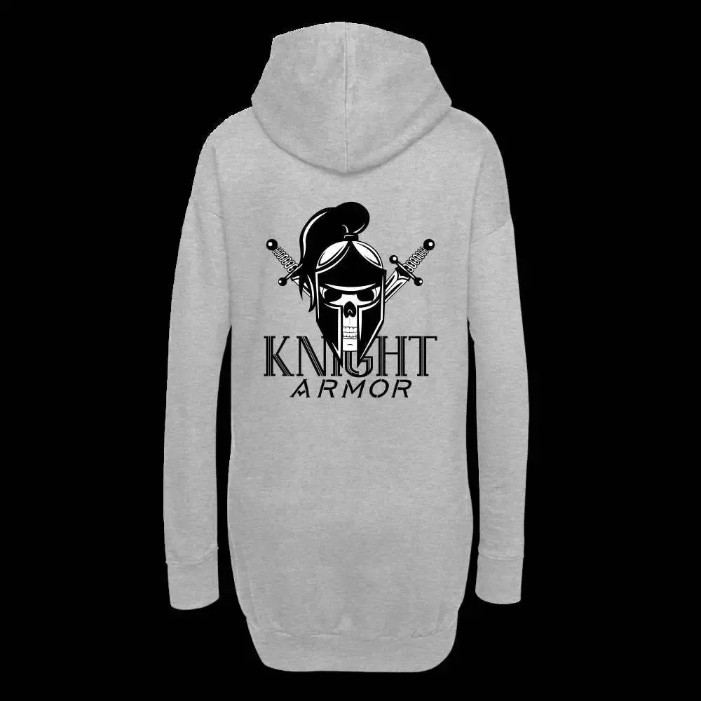 Hoodie-Kleid an. Welt aus