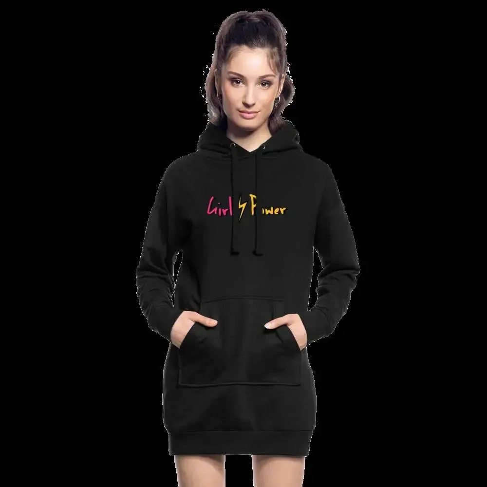 Hoodie-Kleid an. Welt aus