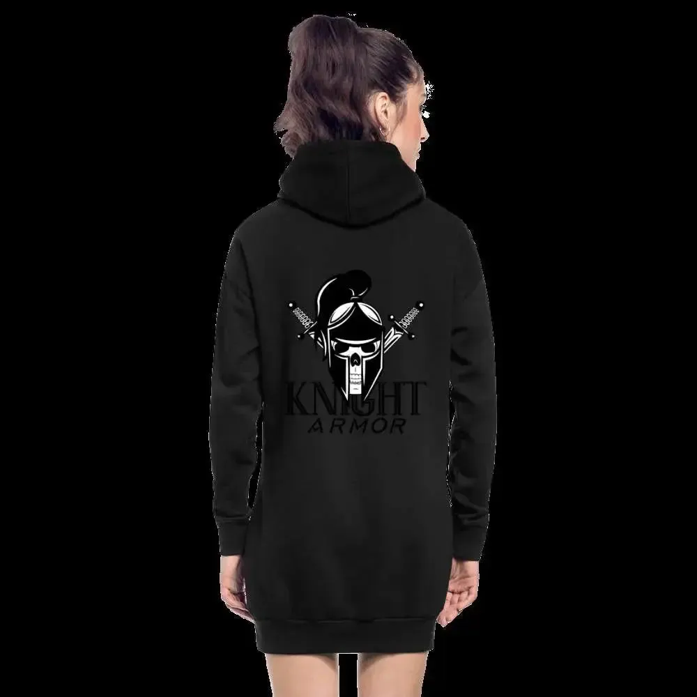Hoodie-Kleid an. Welt aus