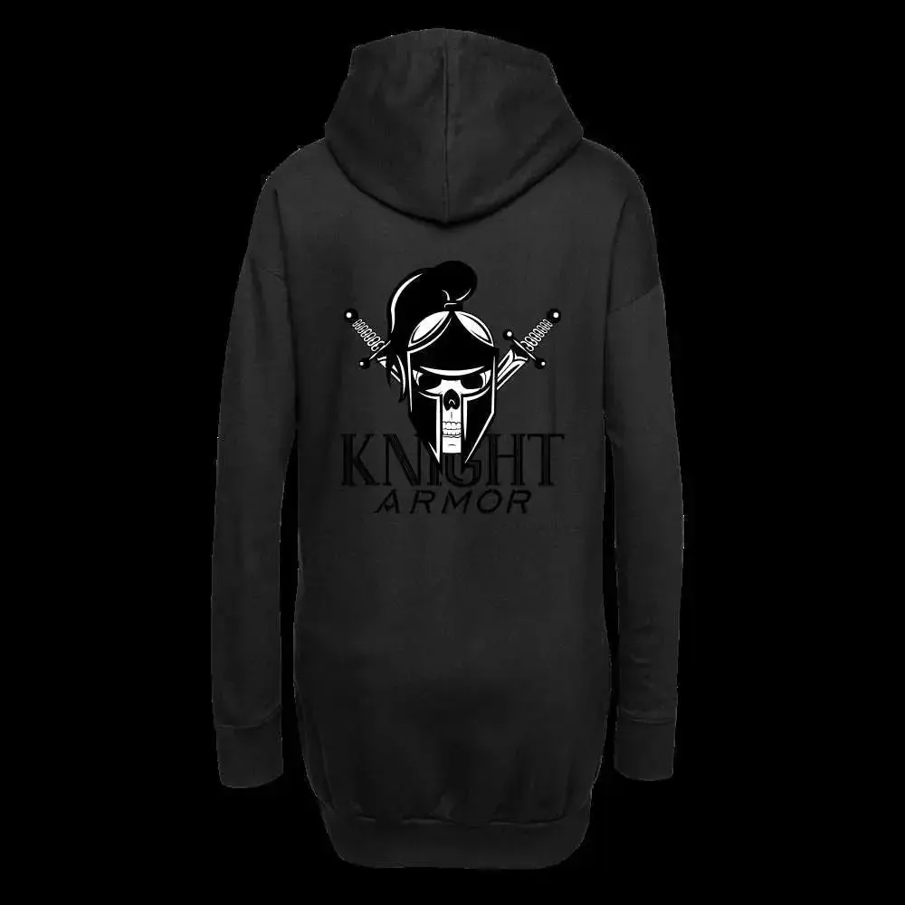 Hoodie-Kleid an. Welt aus