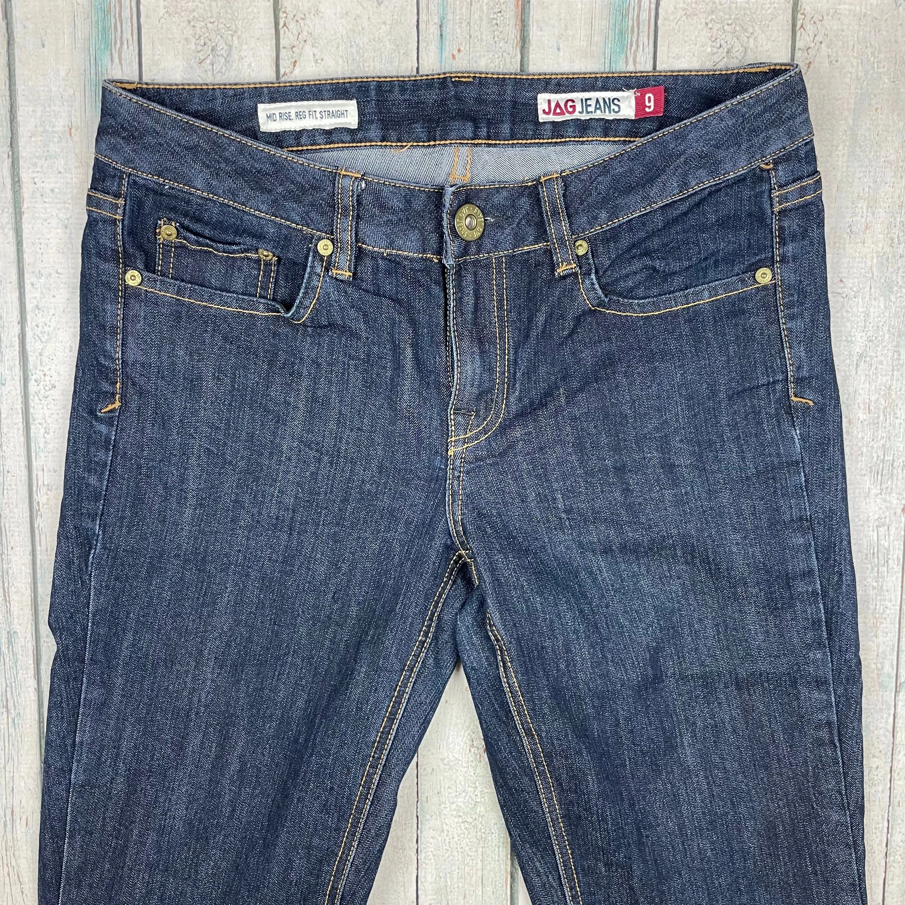 Jag- Mid Rise Reg. Fit Straight Ladies Jeans - Size 9