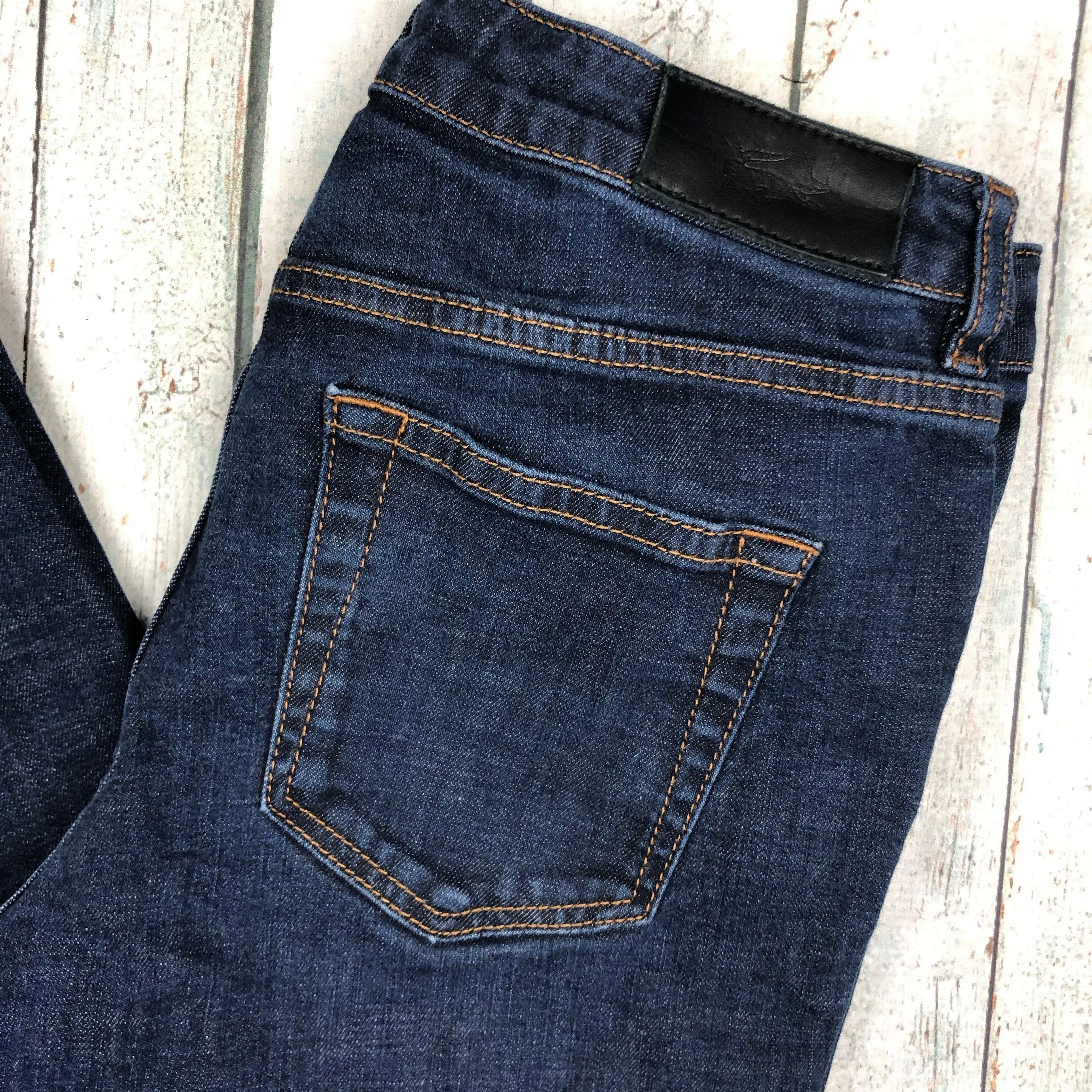 Ladies Lacoste Slim Straight Stretch Denim Jeans - Size 28
