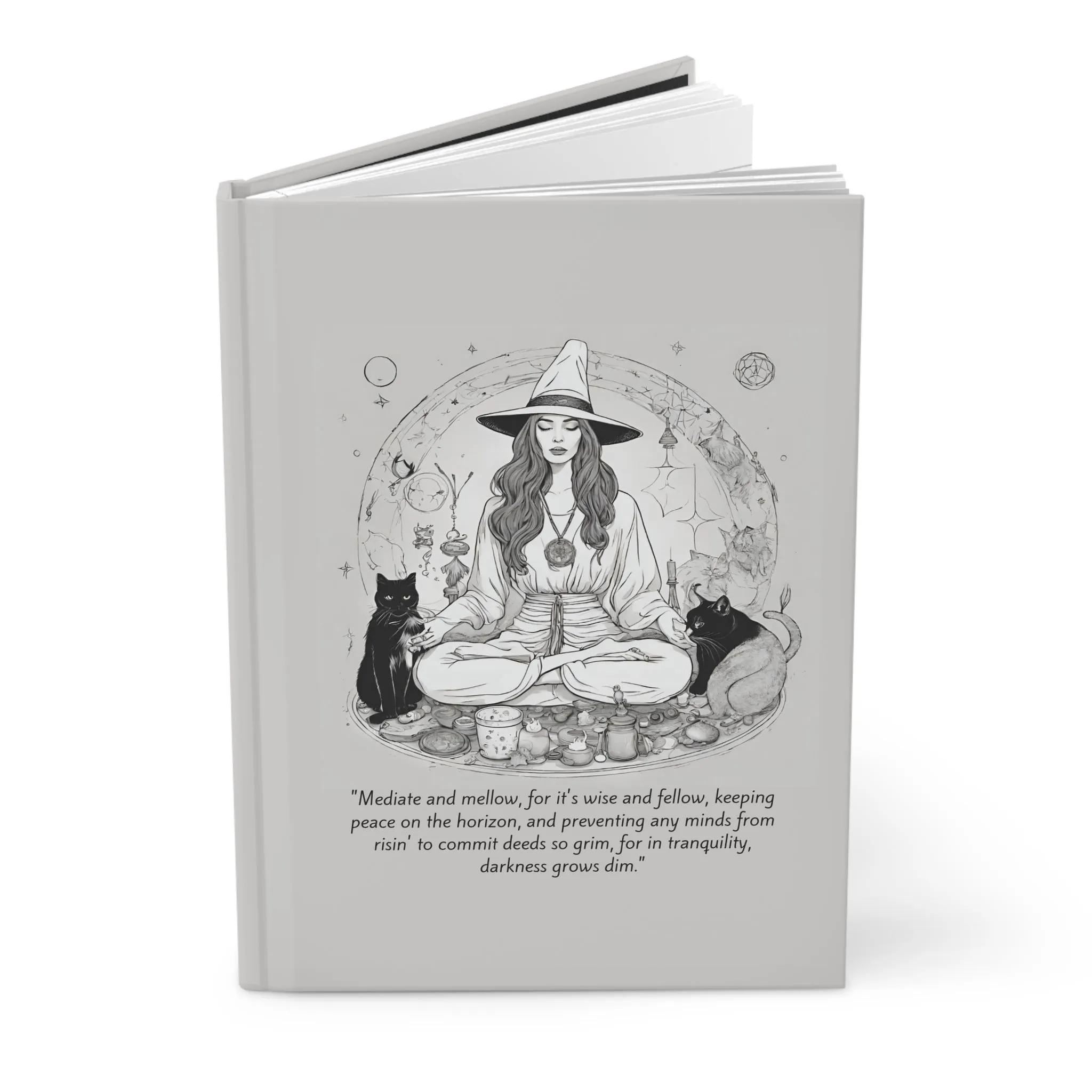 Mediate and Mellow Hardcover Journal Matte