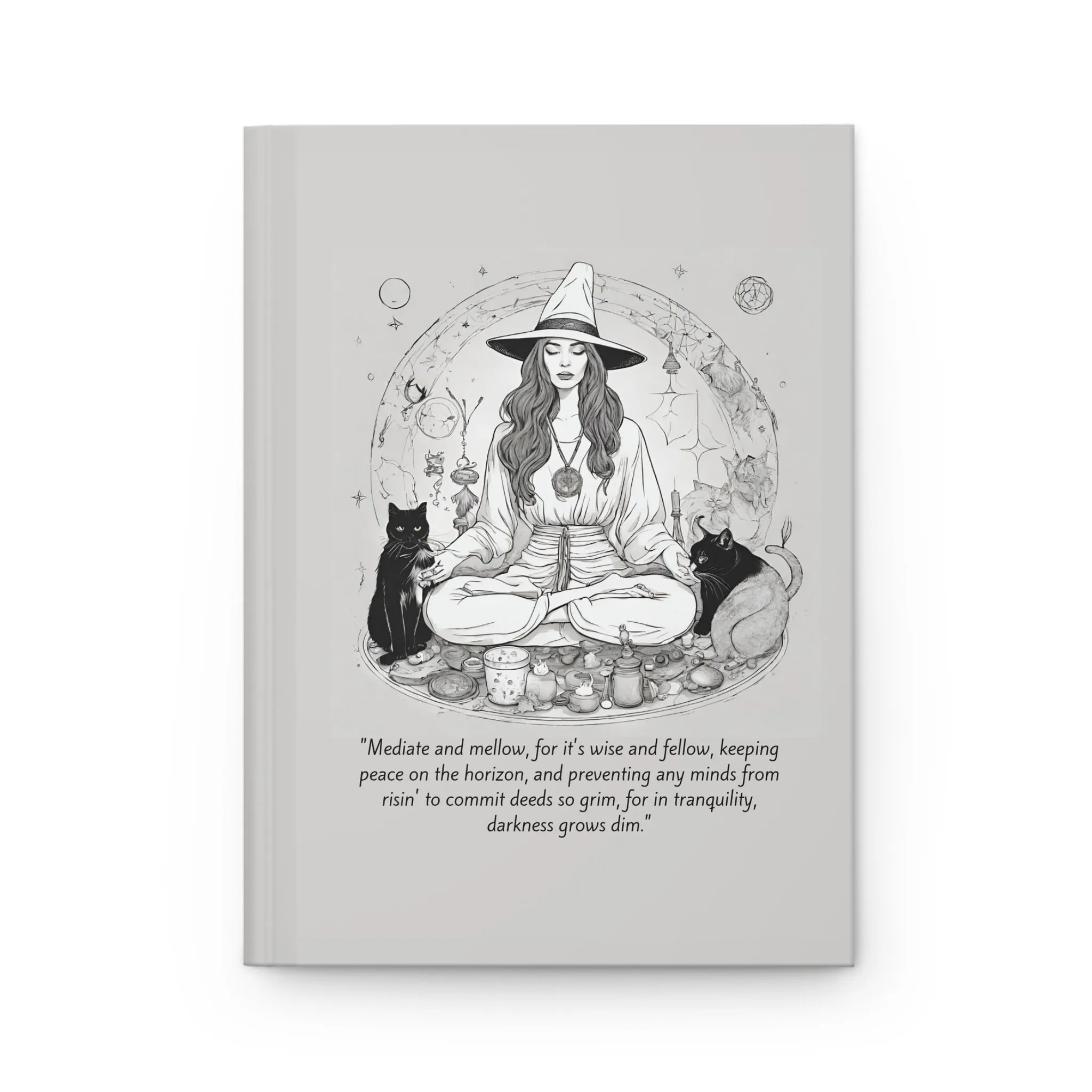 Mediate and Mellow Hardcover Journal Matte
