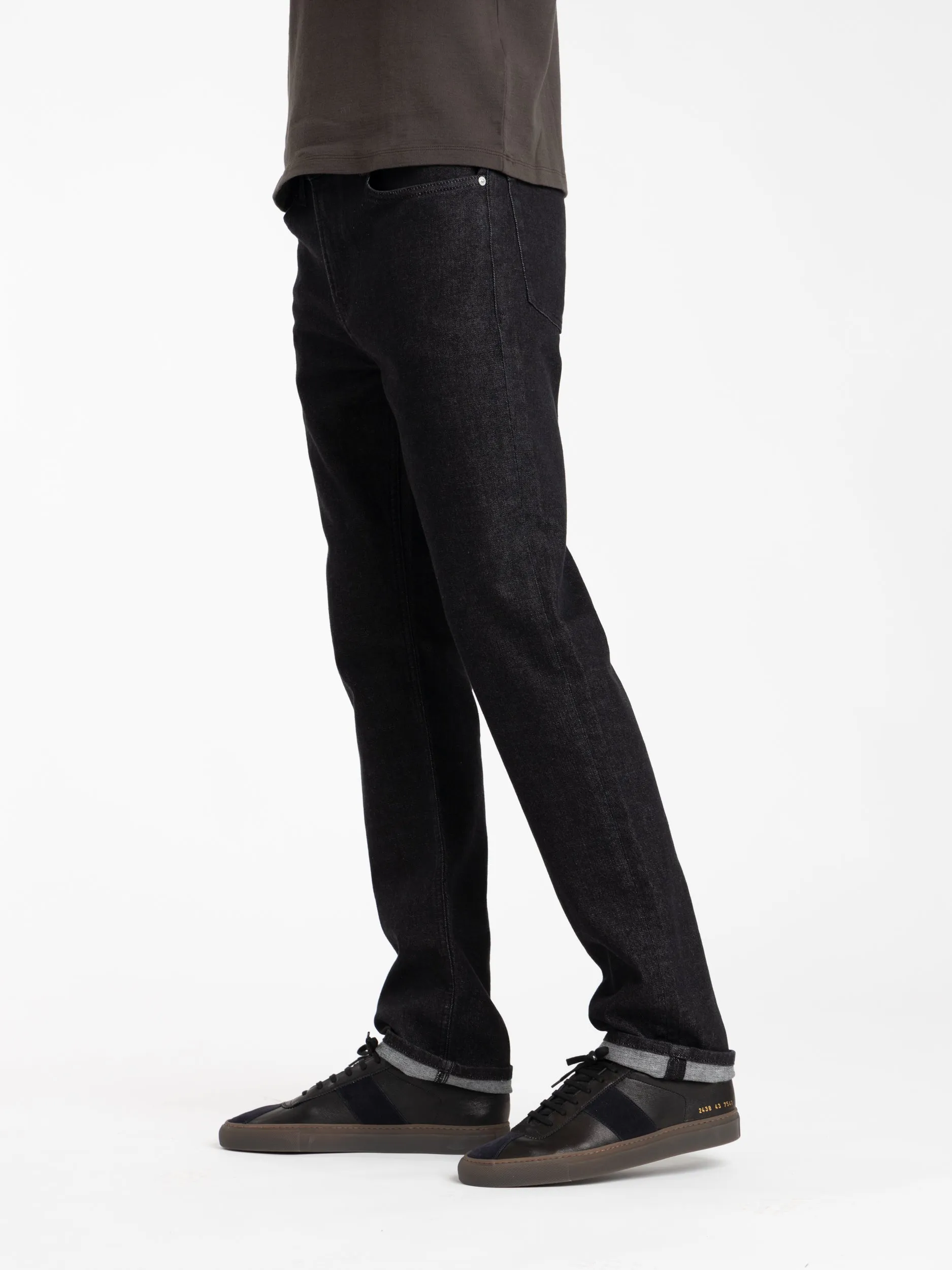 Modern Straight Jeans in Black Rinse