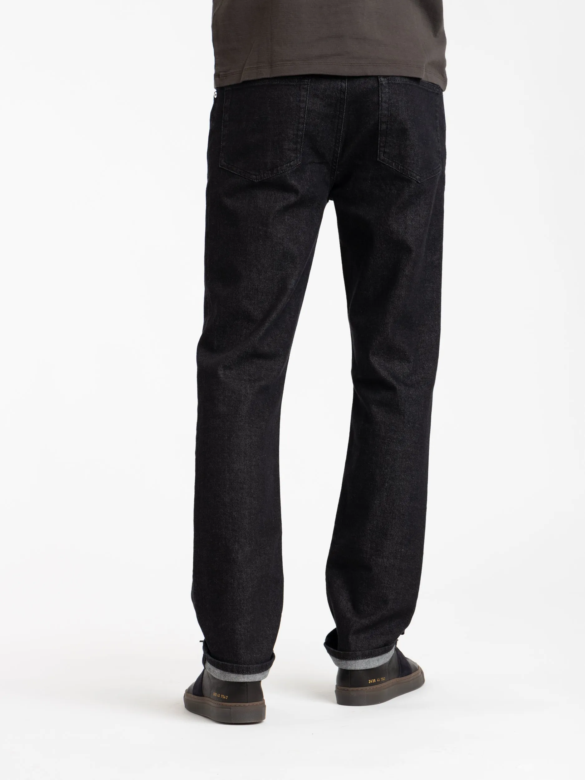 Modern Straight Jeans in Black Rinse