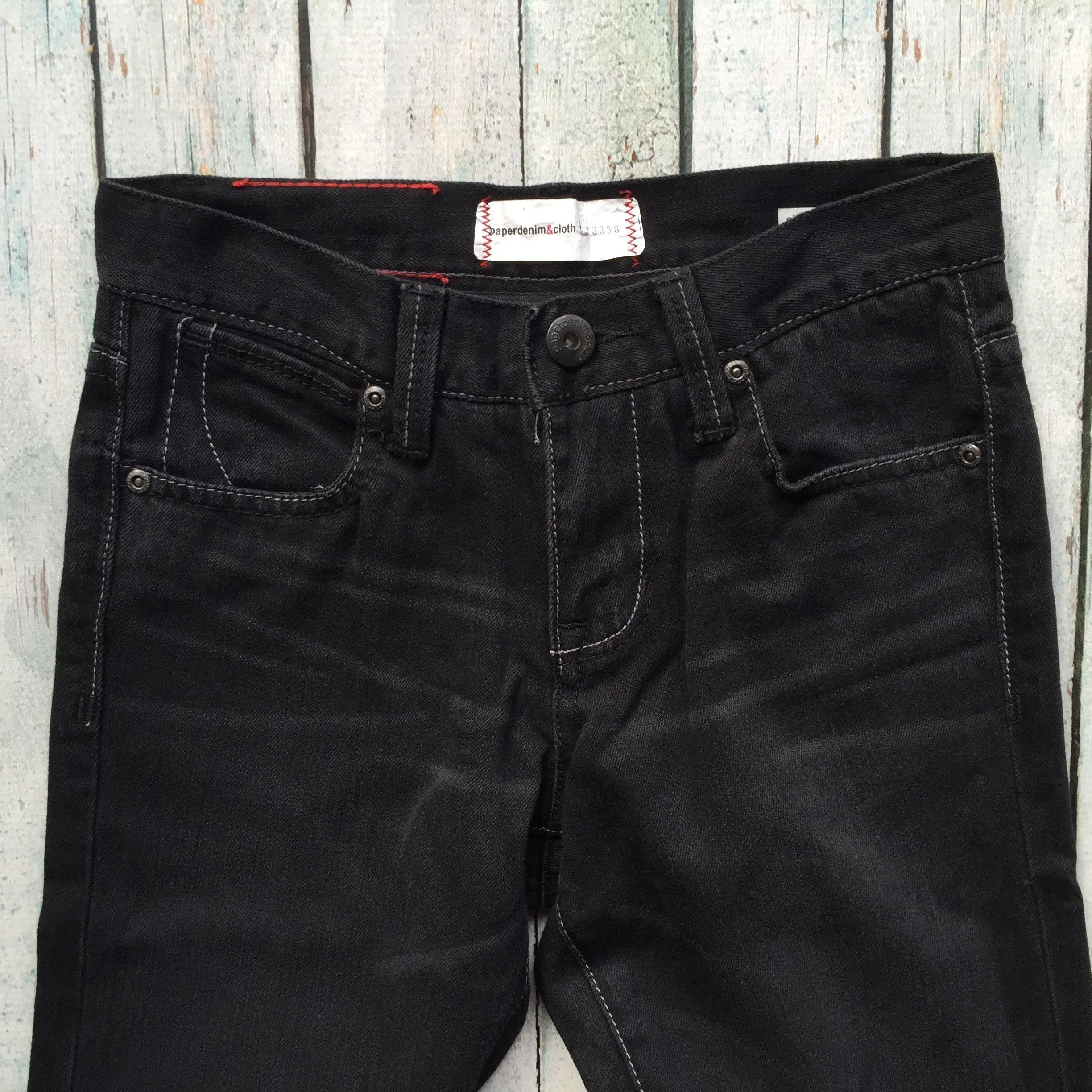 NEW - Paper Denim & Cloth 'Sienna' Black Jeans RRP $265 -Size 24
