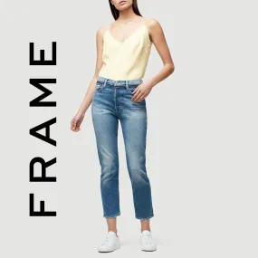 NWT- Frame Denim 'Le Original' High Rise Straight Jeans RRP $385 -Size 28