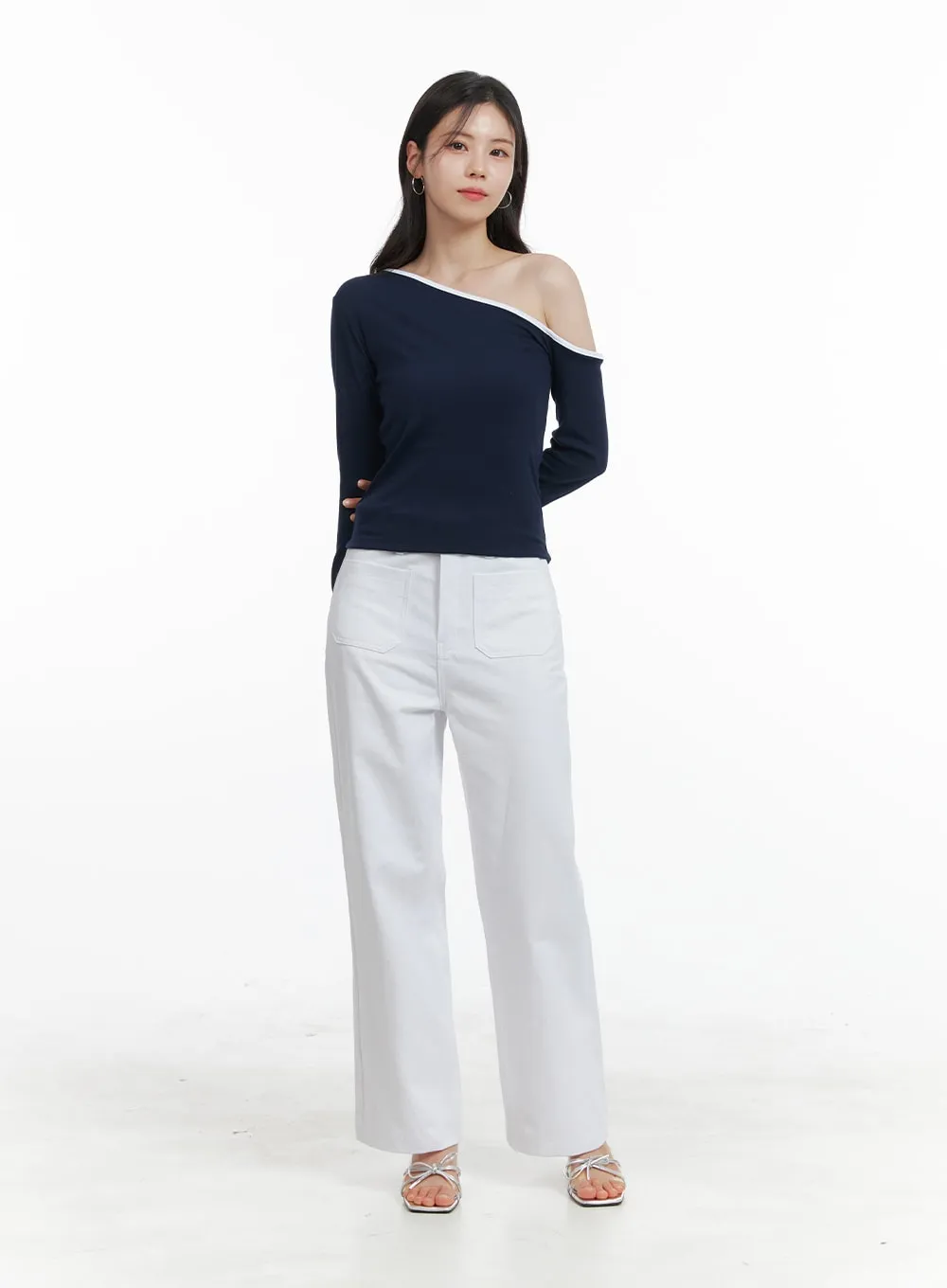 One-Shoulder Slim Fit Tee OA419