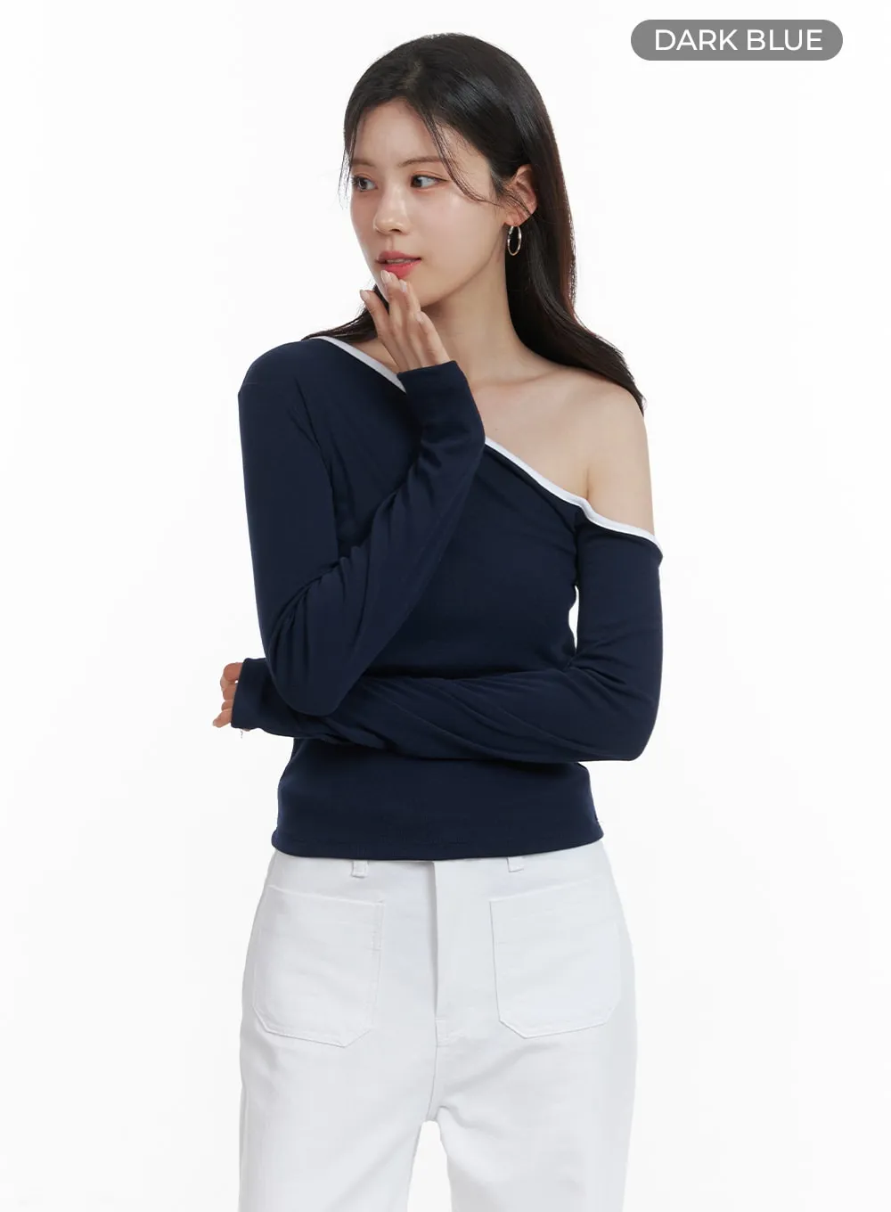 One-Shoulder Slim Fit Tee OA419