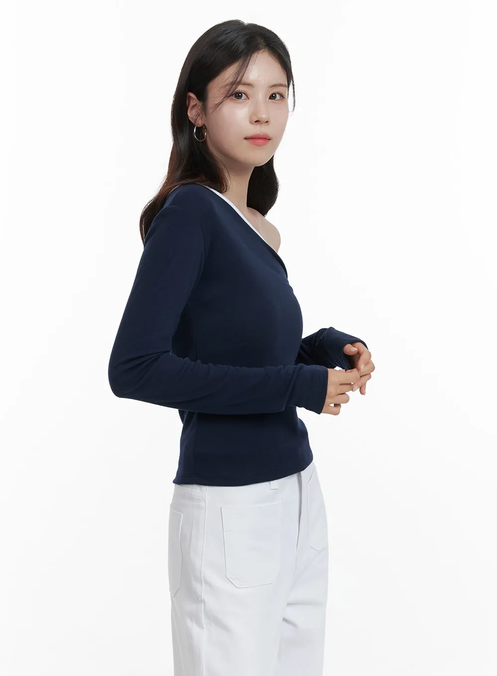 One-Shoulder Slim Fit Tee OA419