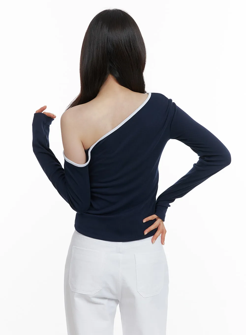 One-Shoulder Slim Fit Tee OA419