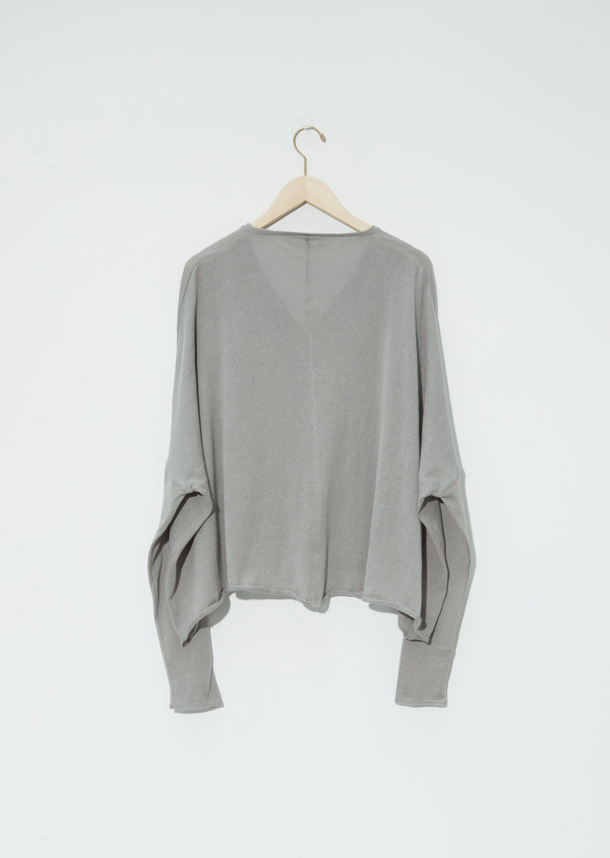 Oversized Knitted Cardigan — Grey