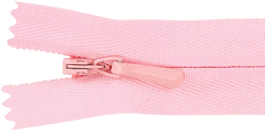 Pink -Zipper Invisible 9"