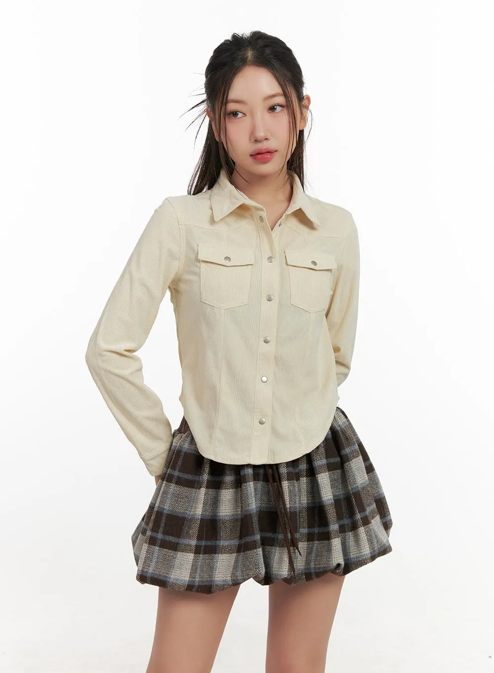 Pocket Detail Slim-Fit Shirt CN426